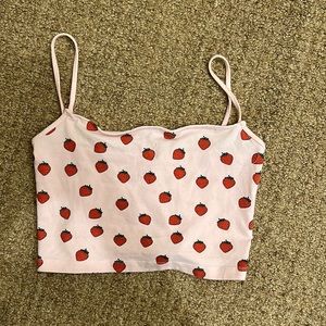 strawberry babydoll tank